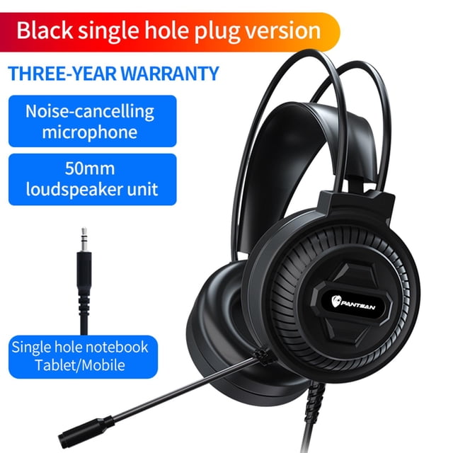 Auricures con Auricures USB de 3,5 Mm con Micrófono Y Niñas, Diadema sin luz Macarena auriculares para juegos