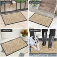 thumbnail image 6 of Buganda Waterproof Doormat, Non Slip Absorbent Rubber Door Mat for Outdoor and Indoor, Low Profile Dirt Trapper Front Door Rug, 47"x24",Beige, 6 of 7