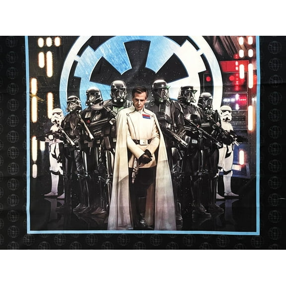 1 Panel - Star Wars Rogue One Orson Krennic & Death Troopers Cotton Fabric Panel (Great for Quilting, Sewing, Craft Projects, Wall Hangings, and More) 36" X 44"