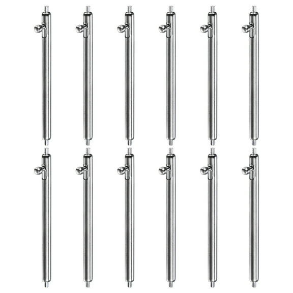 12pcs 24mm Quick Release Spring Bar 1.8mm Diameter Stainless Steel Watch Pins