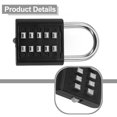 thumbnail image 4 of 10 Digit Password Combination Padlock Zinc Alloy Suitcase Smart Password Lock, 4 of 8