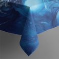 thumbnail image 4 of Blue Marble Pattern Rectangle Tablecloth 60"x120",Waterproof Polyester Rectangle Table Cloth, Wipeable Spillproof Polyester Tablecloth for Dining, Camping, Indoor and Outdoor, 4 of 6