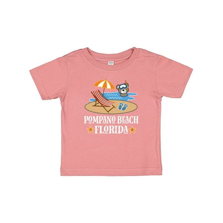 

Inktastic Pompano Beach Florida Trip Gift Baby Boy or Baby Girl T-Shirt