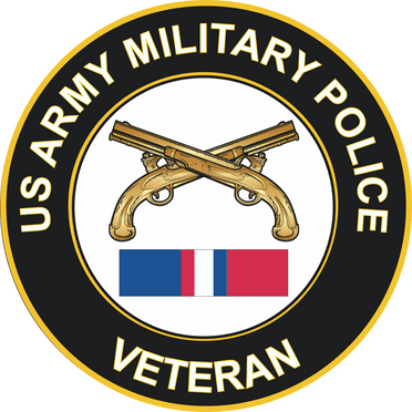 3.8 Inch Army Military Police Kosovo Veteran Decal