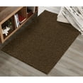 thumbnail image 2 of Mainstays Traditional Solid Brown Suede Shag Indoor Room Rug, 3' x 4'8", 2 of 8