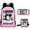 Pink, variant on Jey Uso Four Letters One Word 3pcs/set Backpack Crossbody Bag Women Men Outdoor Casual Rucksack 3D Bags
