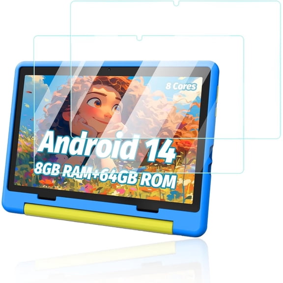 for Urao 2024 Android 14 Tablet for Kids 10 inch,Anti-Scratch 9H Hardness Touch Sensitive 2.5D Rounded Edges Bubble Free Easy to Install,2 Pack.