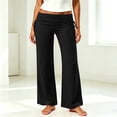 thumbnail image 6 of Zulora Women’s Pull On Fold Over Yoga Pants Summer Casual Elastic Waist Gym Leggings, 6 of 10