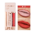 thumbnail image 1 of Fiudx Set Labios, Brillo Labial de Larga Duración, Delineador Aterciopelado, Labial con Acabado Mate Suave, Diseño de Vaso Antiadherente, 12 Tonos de Moda, Ideal para Amantes Del Maquillaje, Fácil de, 1 of 2