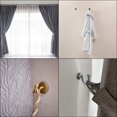 thumbnail image 6 of Uxcell Curtain Holdback Wall Mounted Curtain Tiebacks Screw Hooks Hanger Holder Silver 2 Pack, 6 of 6