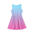 thumbnail image 3 of LTTVQM Girls Dresses Size 12-13 Casual Gradient Sundress Church Sleeveless Midi Dresses Fashion Crew Neck Spring Dress Pink 12-13 Years, 3 of 4