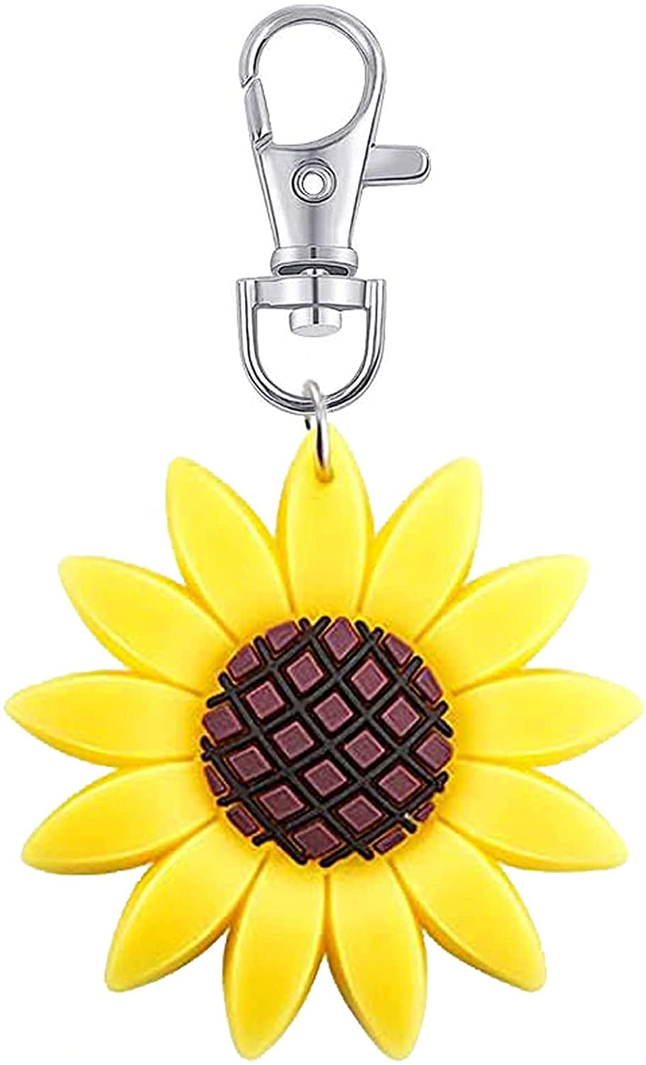 15 Pcs Baby Shower Return Favors for Guests,Sunflower Keychains+Thank You Kraft Tags for Birthday Party Supplies