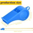 thumbnail image 2 of 200 Pieces Plastic Whistles with Lanyard Loud Whistles Emergency Whistles Bulk for School Trainning Outdoor Hiking Sports Coaches Teacher Referees Whistle, 2 of 6