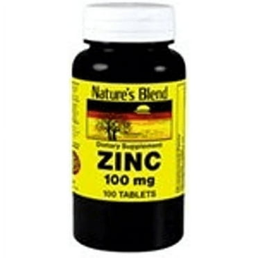 Nature's Blend Zinc Gluconate 100 mg, 100 Tablets