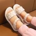 thumbnail image 4 of NOKIO Girls' Closed Toe Sandals Children Sandals Soft Flat Shoes Fashion And Comfortable Small Medium And Large Children Soft Bottom Waterproof Lightweight Baby Princess Sandals, 4 of 7