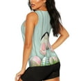 thumbnail image 2 of Goofa White Bunny Bottom And Easter Eggs Printed Womens Workout Tops for Women Sleeveless Yoga Shirts Athletic Running Tank Tops Sleeveless Gym Clothes Workout Apparel-Small, 2 of 9