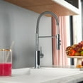 thumbnail image 3 of Blanco 401917 Catris 1.5 GPM Single Hole Pre-Rinse Pull Down Kitchen Faucet - PVD Steel, 3 of 7