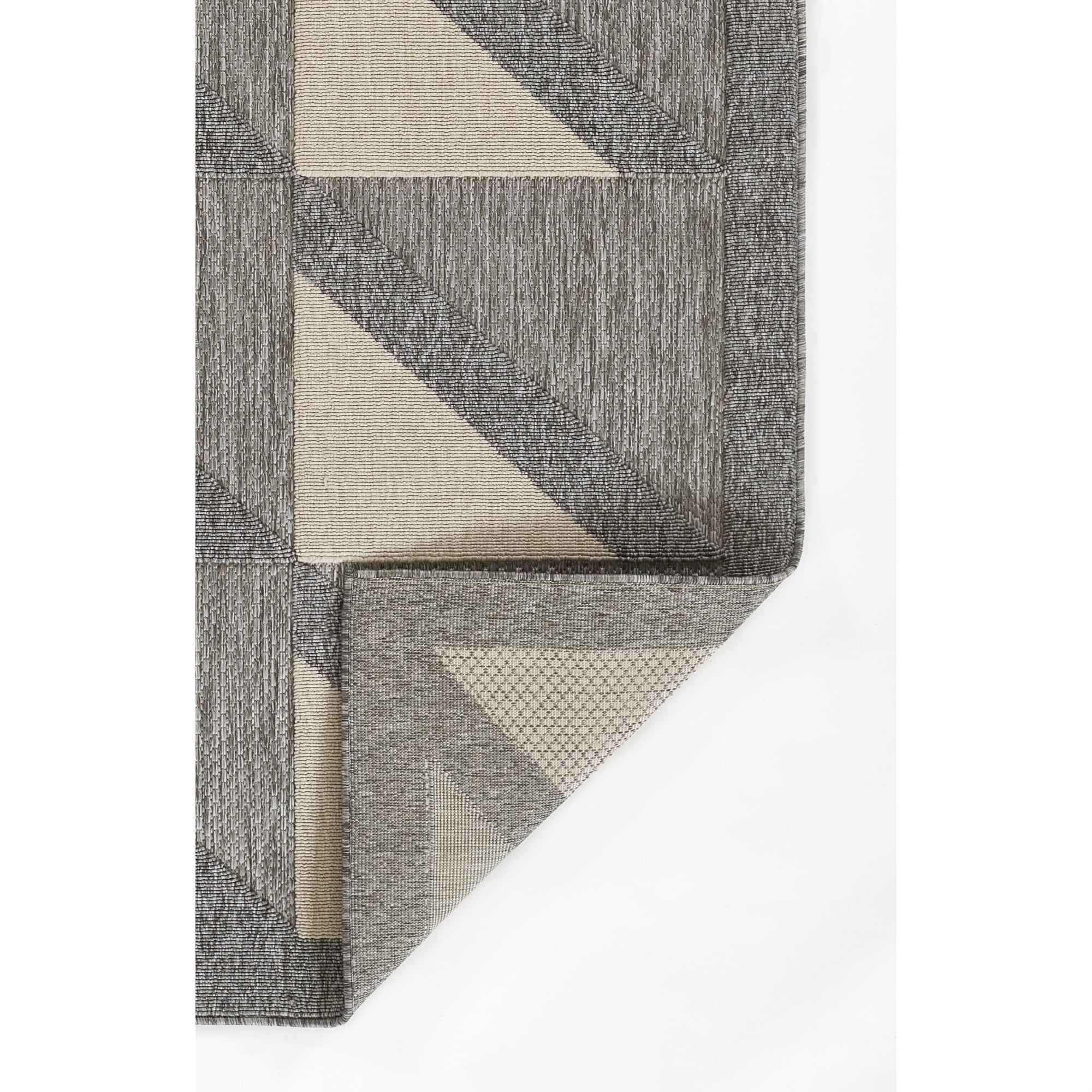 Momeni Vines Collection Indoor and Outdoor Grey Area Rug, 7'10" x 10'10" Sized Mat for Living Room, Bedroom, Hallways, and Home Office
