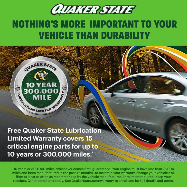 2 pack) Quaker State Full Synthetic 5W-30 Motor Oil, 5-Quart