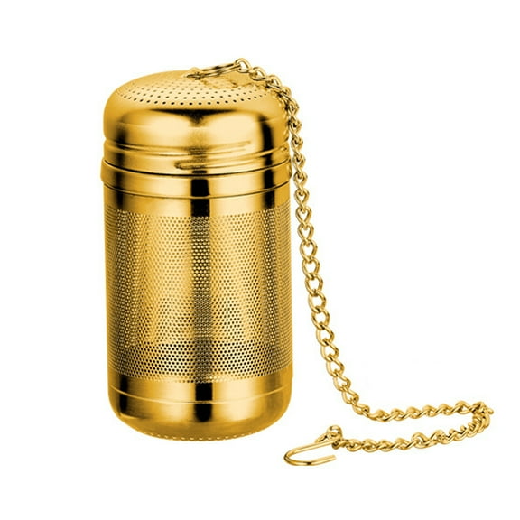Pebbuoy Stainless Steel Tea Infuser Strainer Fine Mesh Tea Ball Steeper for Loose Leaf Tea Reusable Tea Filter Bags Diffusers with Chain Hook And Lid