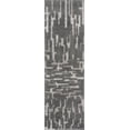 thumbnail image 2 of Bliss Rugs Artisan Shag Contemporary 2' x 7' Gray and Ivory Indoor Area Rug, 2 of 8