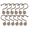 thumbnail image 4 of Utopia Alley Shower Hooks - Shower Curtain Rings for Bathroom - Rust Resistant Shower Curtain Hooks for Shower Curtain or Liner - Set of 12, Oil Rubbed Bronze, 4 of 10