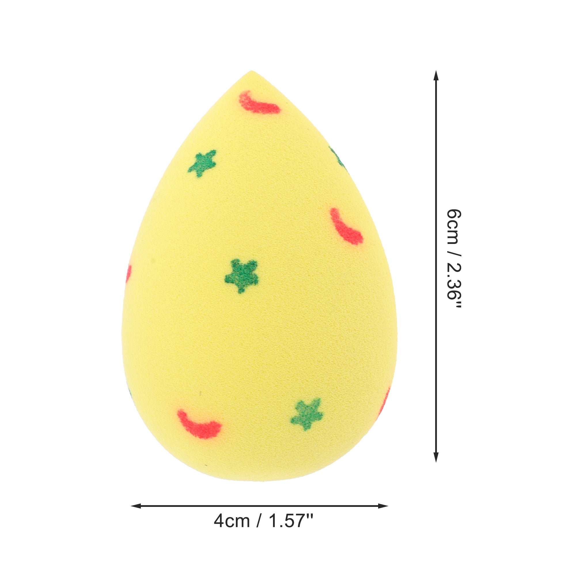 Unique Bargains 1 Pc Star Moon Face Makeup Sponge for Bedrooms Makeup Needs Yellow