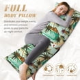 thumbnail image 3 of Yiaed Body Pillow Cover, Ultra Soft Microfiber Pillowcases, Breathable Long Pillow Case, Envelope Closure-Colorful Hawaii Palms (20x54 inch)（Pillow core not included）, 3 of 5