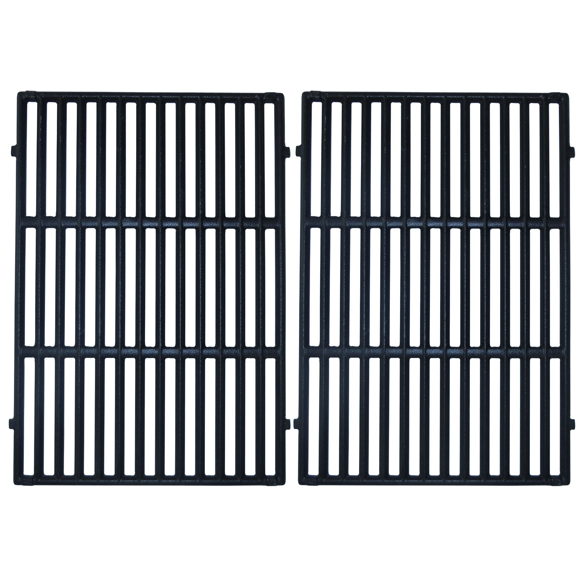 Matte Cast Iron 2-pc Cooking Grid Set for Weber Brand Gas Grills