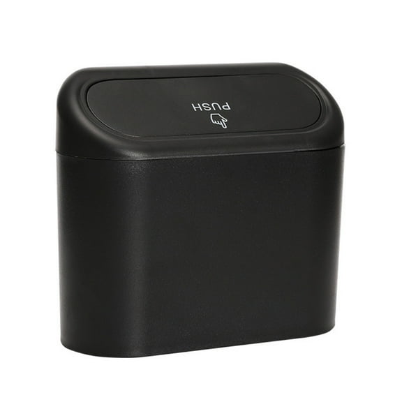 Hanging Car Trash Bin Portable Storage Box Mini Wastebasket Pressing Type Waterproof Auto Interior Accessories