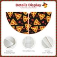 thumbnail image 3 of Sikiie Cartoon Pizza Nativity Christmas Tree Skirt, Jesus Christian Winter Holiday Tree Mat Decoration(30-48IN)48", 3 of 6