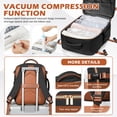 thumbnail image 6 of SYCNB Large Travel Backpack for Women & Men, Airline-Approved Carry-On Personal Item Bag, Waterproof Essentials Weekender overnight Backpacks for Work Business Trips, Black, 6 of 7
