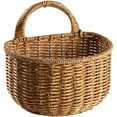 thumbnail image 3 of Wall Basket off Promotions!! Hanging Storage Wicker Baskets Wall Mounted Woven Hanging Basket Wicker Small Basket with Handle Wicker Basket with Handle Small Basket Organizer for Plants Toys, 3 of 7