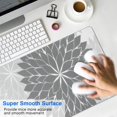 thumbnail image 4 of Long Mouse Pads for Desk,Gray Floral and Petal Pattern Desk Mats on Top Of Desks, Desk Mouse Pad Extra Large with 3mm Non-Slip Base and Stitched Edge for Gaming,Office,Work,Home 31.5"x11.8", 4 of 6
