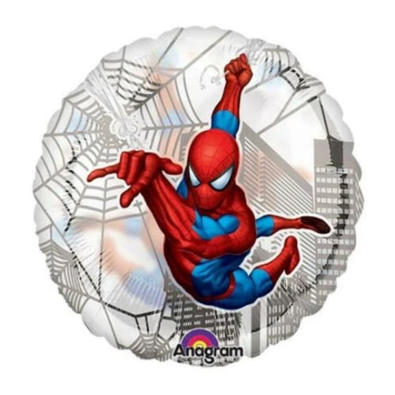18 SPIDERMAN WEB Balloon Party Supplies Decorations Foil Mylar Balloon