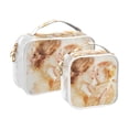 thumbnail image 2 of Clear Makeup Bags with Handle Large Opening 2 Pack Set Toiletry Bag Quart Size Bag, for Women Man Traveling Travel Essentials, Toiletries and Other. Mothers Day, 2 of 5