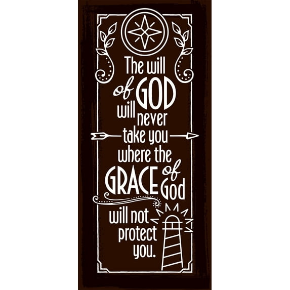 Plaque-Simple Strength-The Will Of God (5.5 x 12 )