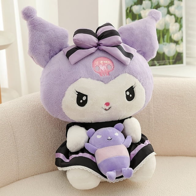 Sanrio-muñecos de peluche de Anime para niñas, de 60cm de tamaño grande muñecos de peluche, Lolita, Kuromi, Kawaii, Ragdoll de dibujos animados, decoración del hogar, regalo de Navidad Fivean unisex
