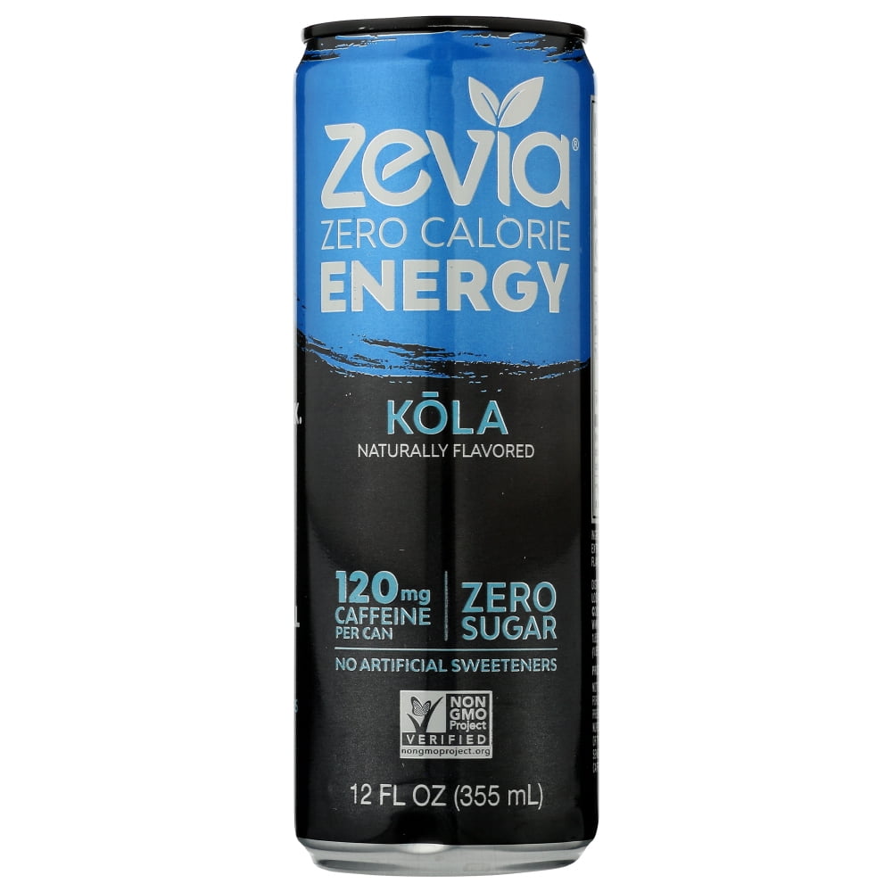 Zevia Zero Calorie Energy Drink Cola, 12 Fl Oz