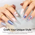 thumbnail image 3 of Esmalte de uñas en gel Modelones Shine White 15 ml Glitter Pearl, 3 of 7