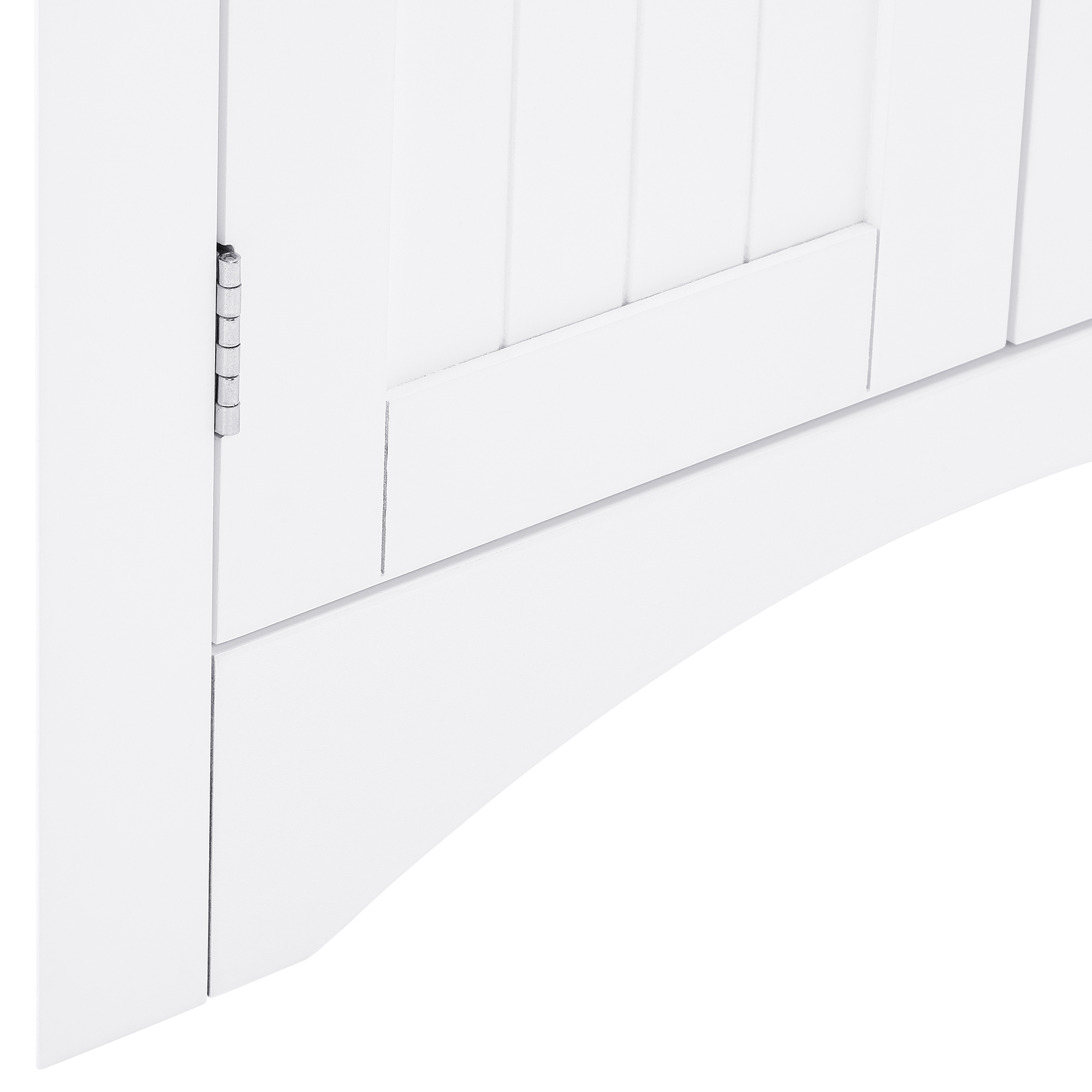 Floor Corner Cabinet with Doors and Shelves,Triangle Bathroom Storage Cabinet,Free Standing Storage Cabinet for Bathroom,Living Room,White