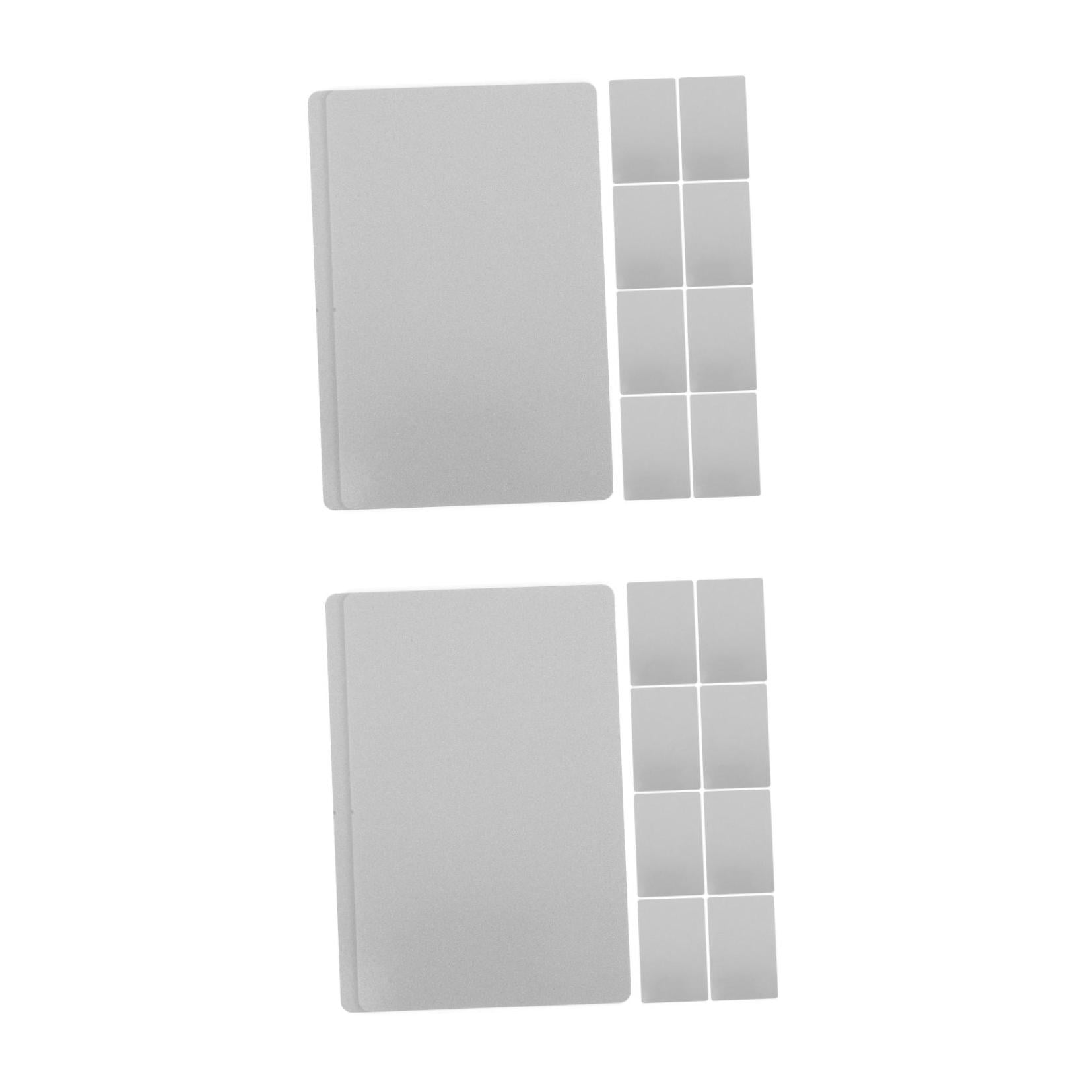ADDHAT  20 pcs Engraving Business Cards Sublimation Metal Blank Cards Products