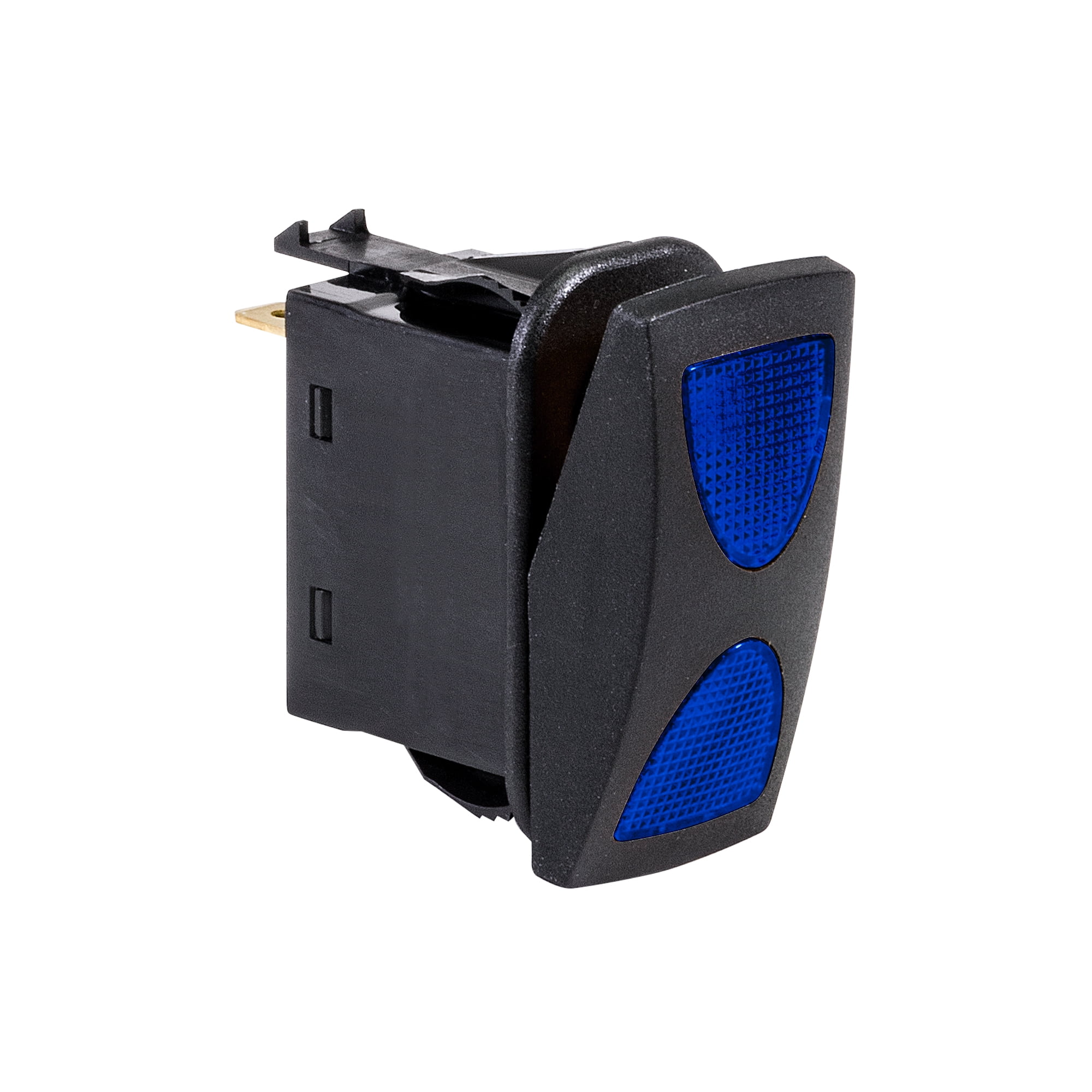 12V DC 20A 4-Pin LED ON-OFF-ON SPDT Rocker Switch - BLUE