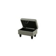 thumbnail image 4 of Grey Linen Storage Ottoman for Living Room Sofa, 4 of 8