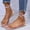 Pink Sandals, variant on pafei tyugd Gladiator Sandals for Womens Girls Square Open Toe Flat Sandals Lace Up Flat Long Boots Strappy Dressy T-Strap Thong Sandals,Size 5.5