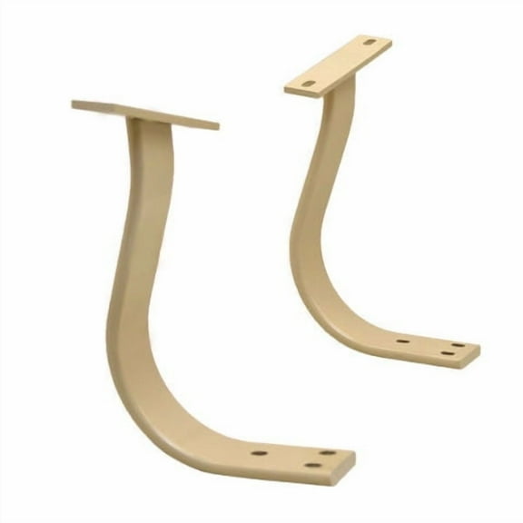 Springfield Beige 10 1/2 Inch Aluminum Boat Seat Arm Rests Bracket (Set of 2)