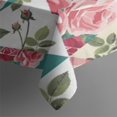 thumbnail image 3 of Pioneer Flower Floral Print Pattern Rectangle Tablecloth 60"x84",Waterproof Polyester Rectangle Table Cloth, Wipeable Spillproof Polyester Tablecloth for Dining, Camping, Indoor and Outdoor, 3 of 5