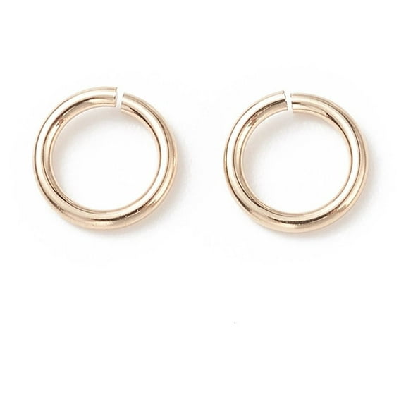 10pc Yellow Gold Filled Open Jump Rings 1/20 14K Gold Filled Cadmium Free & Nickel Free & Lead Free 22 Gauge 4.3x0.6mm Inner Diameter: 3mm