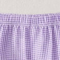 thumbnail image 7 of mgoYE Toddler Baby Boy Girl Pants Retro Elastic Waist Checkered Plaid Long Pants Casual Sweatpants Bottoms 9M-5T(Purple,9-12 Months), 7 of 7