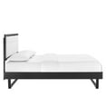 thumbnail image 5 of Modway Willow King Wood Platform Bed With Angular Frame in Black White, 5 of 11